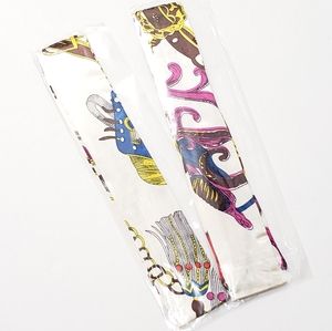 ⤵️⤵️2pc Lustre Tassel Design Satin Scarves